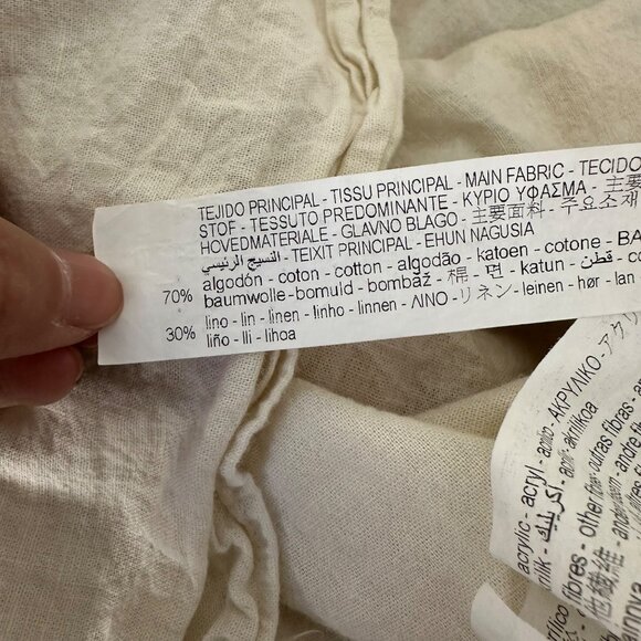 Zara Men Retro Inspired Crochet Knit Button Up Shirt Short Sleeve Cotton Blend M - Picture 15 of 16